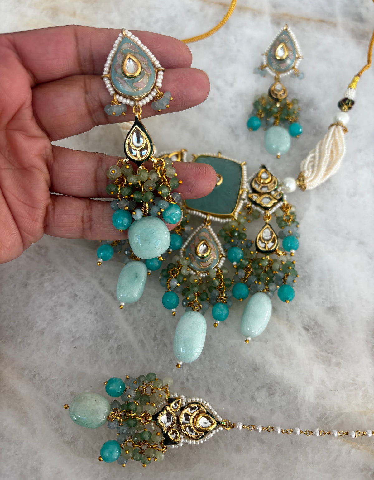 Sungai (turquoise/pastel blue)