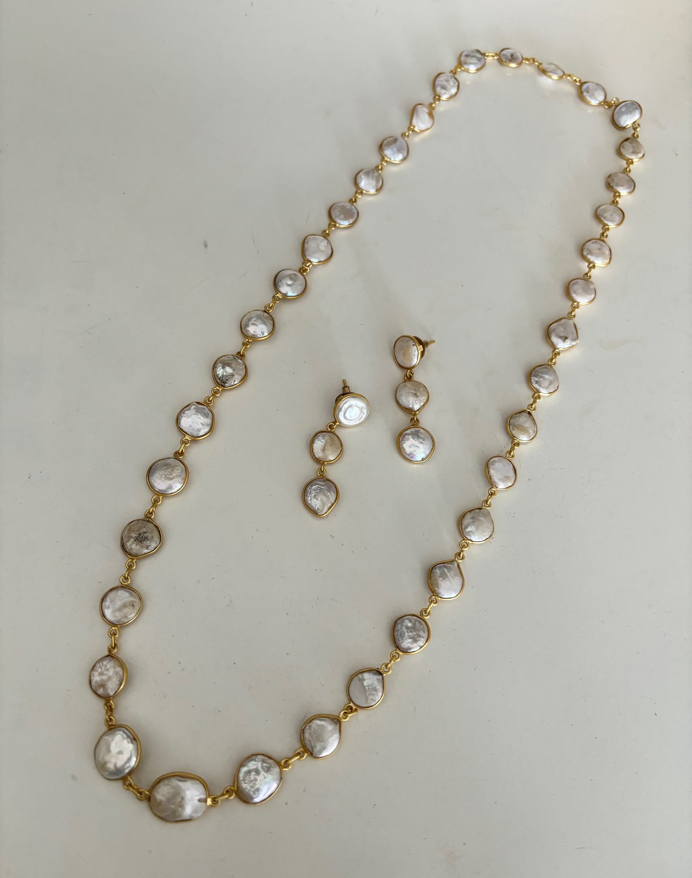 Mother of pearl long mala  image 0