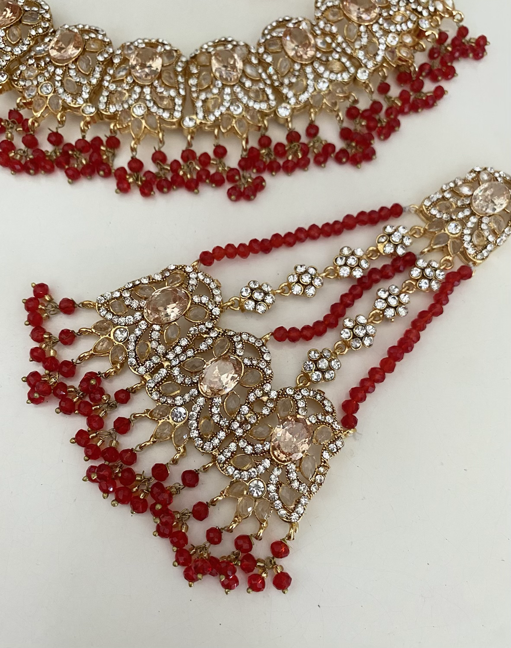 Red bead drop haar image 3