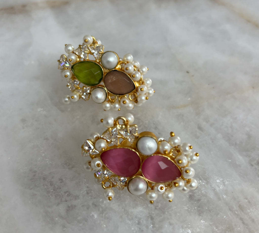 Precious stonework finger ring