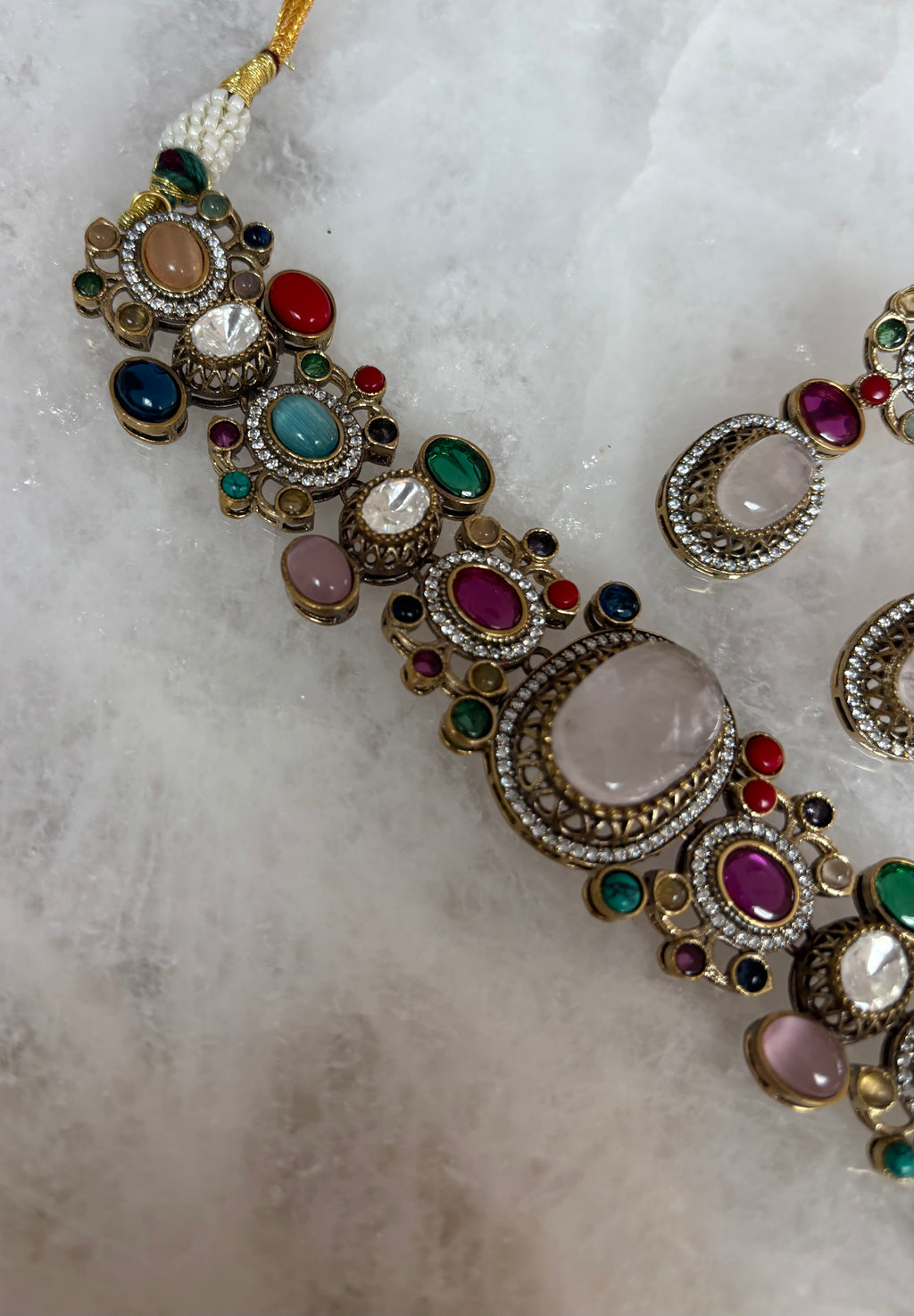 Kundan drop choker (A)