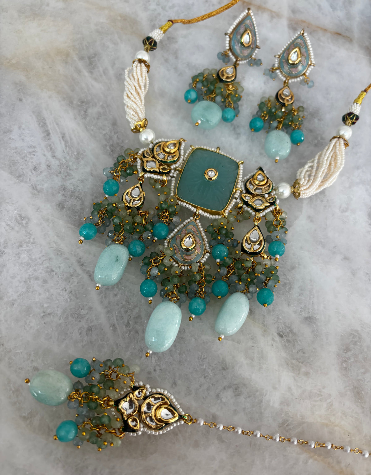 Sungai (turquoise/pastel blue)