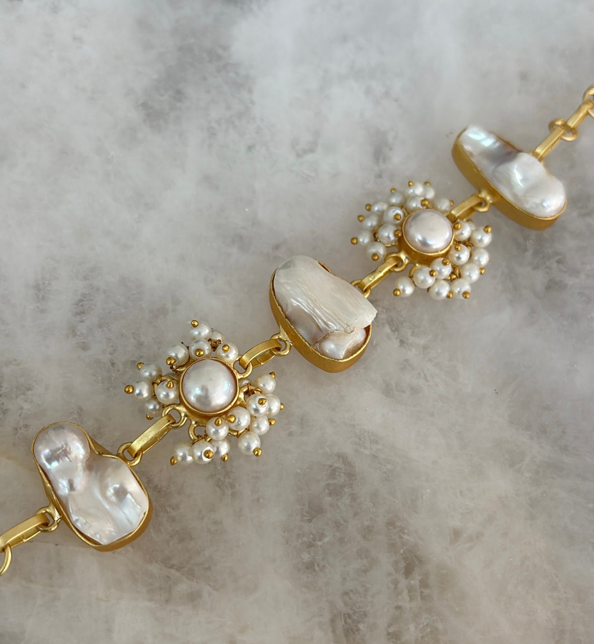 Baroque pearl trim