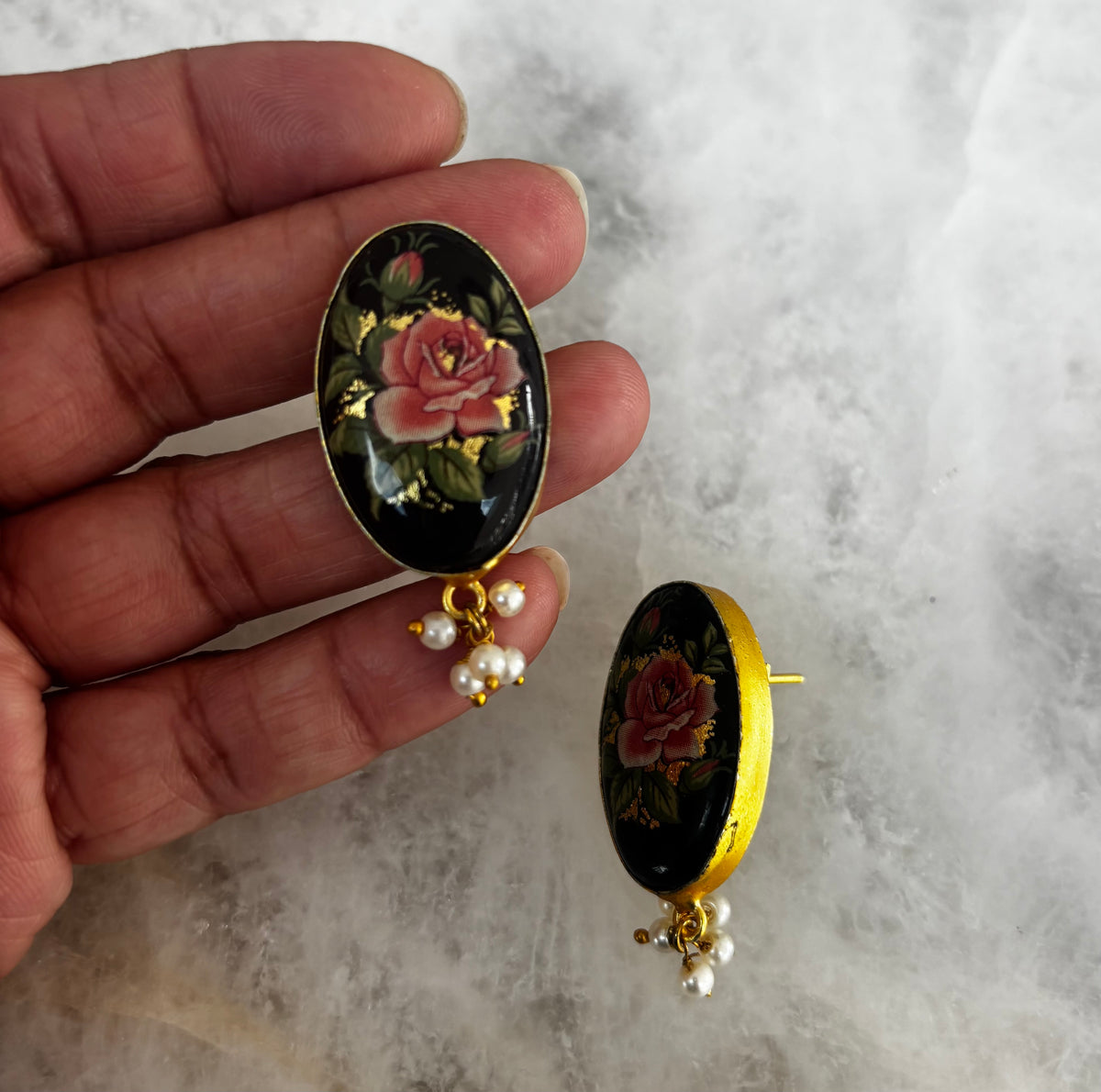 Hand painted earring
