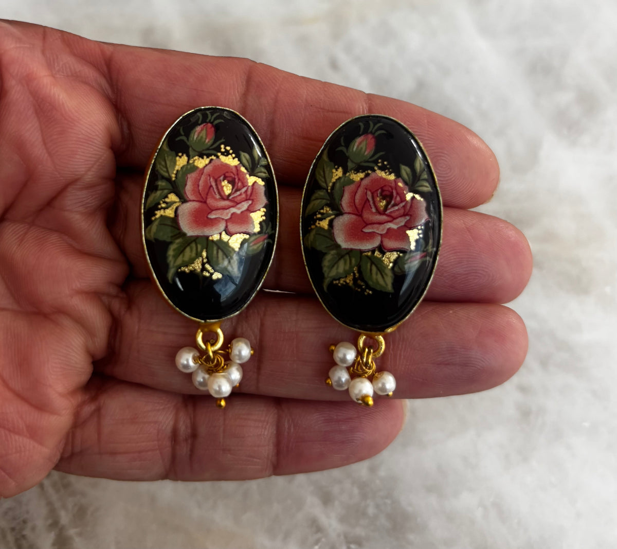 Hand painted earring
