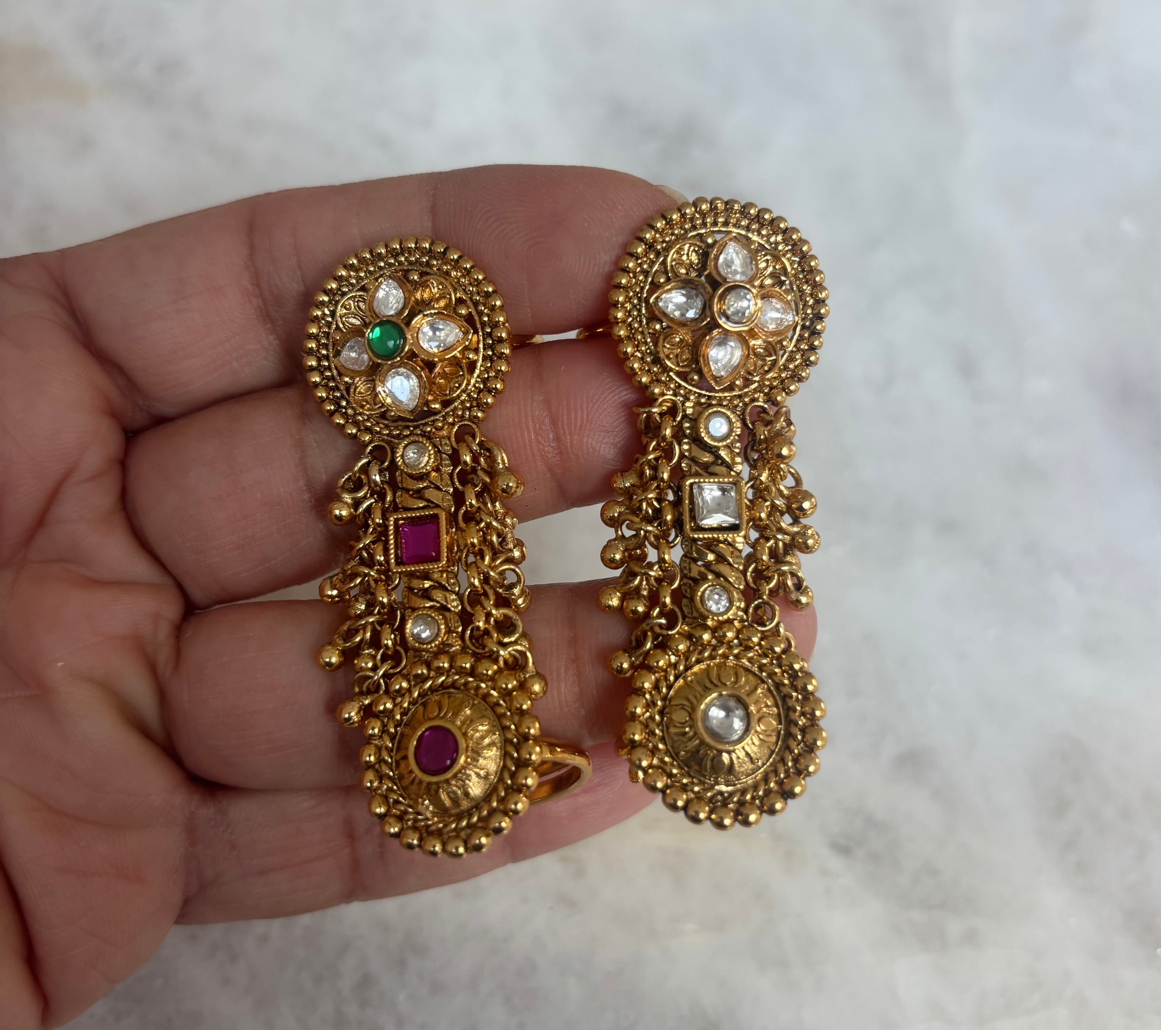 Kundan Daisy Ring
