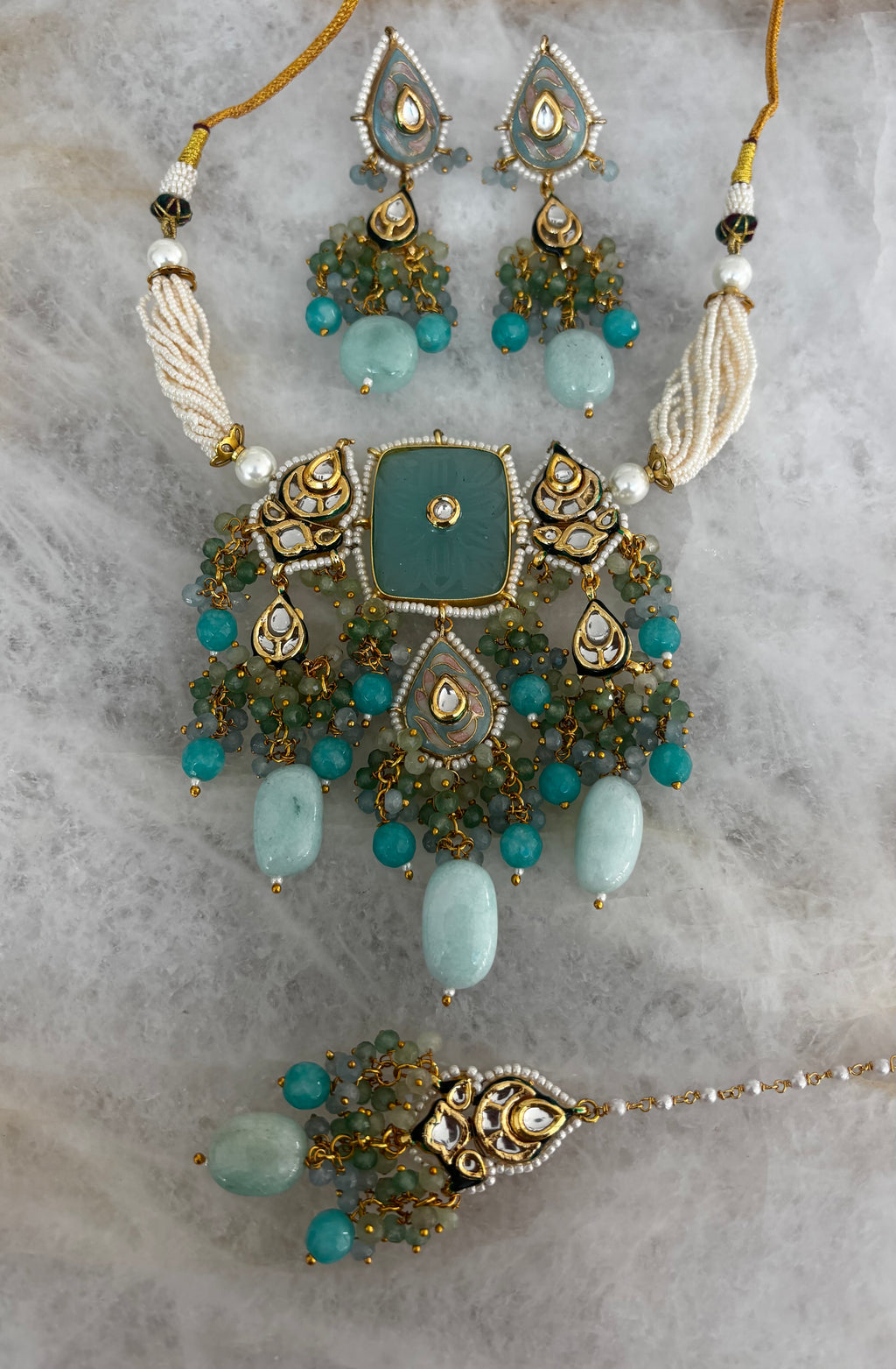 Sungai (turquoise/pastel blue)