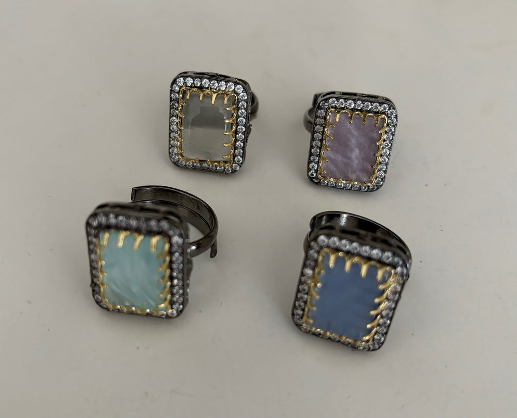 Pastel size adjustable ring  image 0
