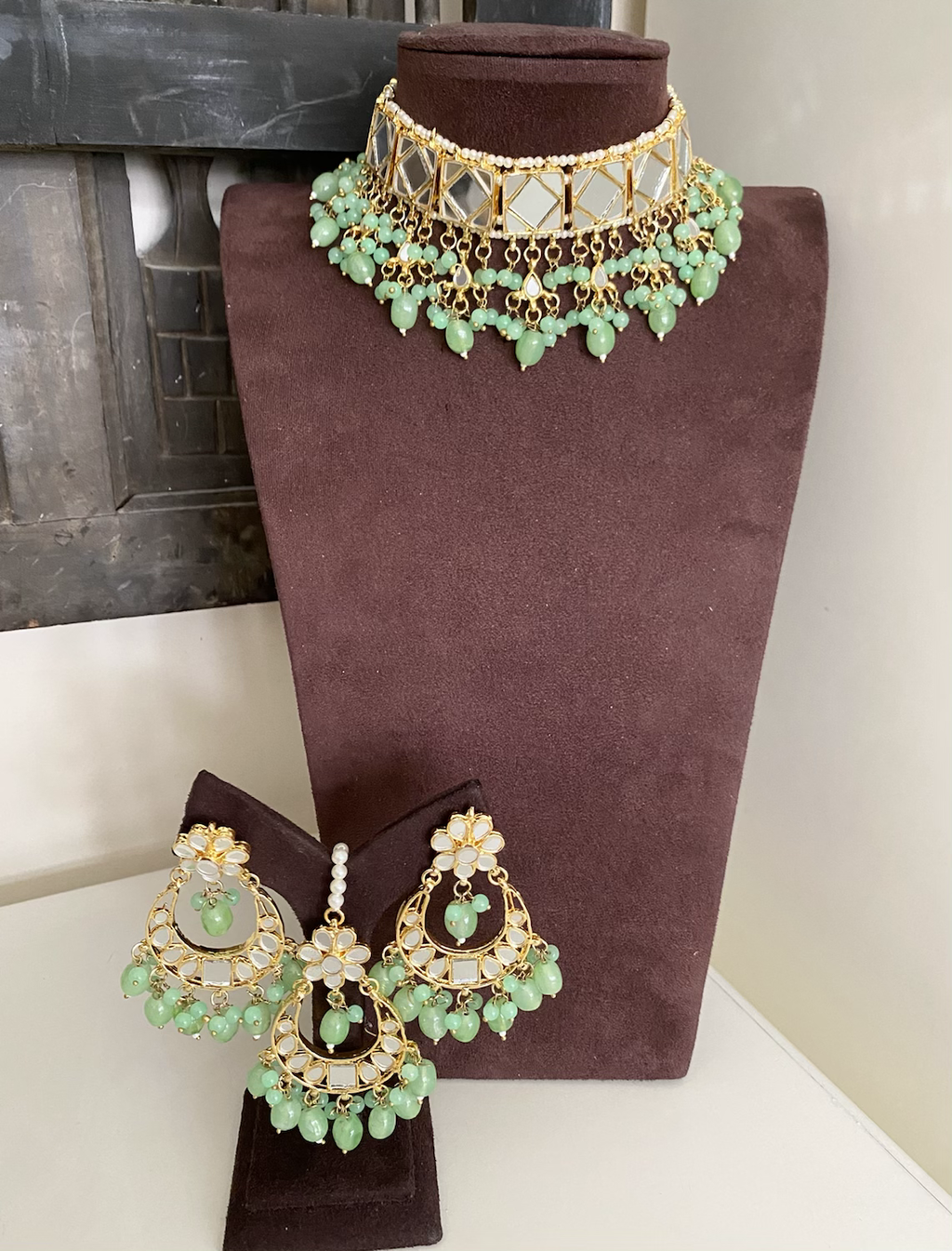 Tanha mirror choker set  image 1