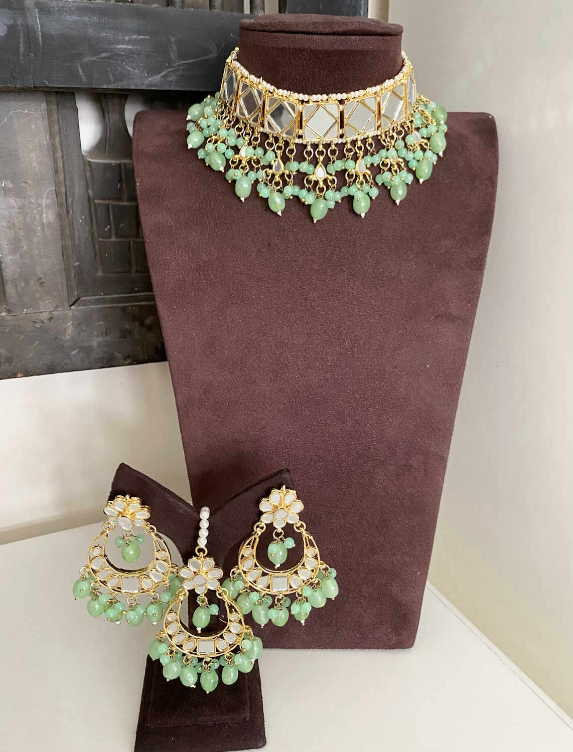 Tanha mirror choker set  image 1