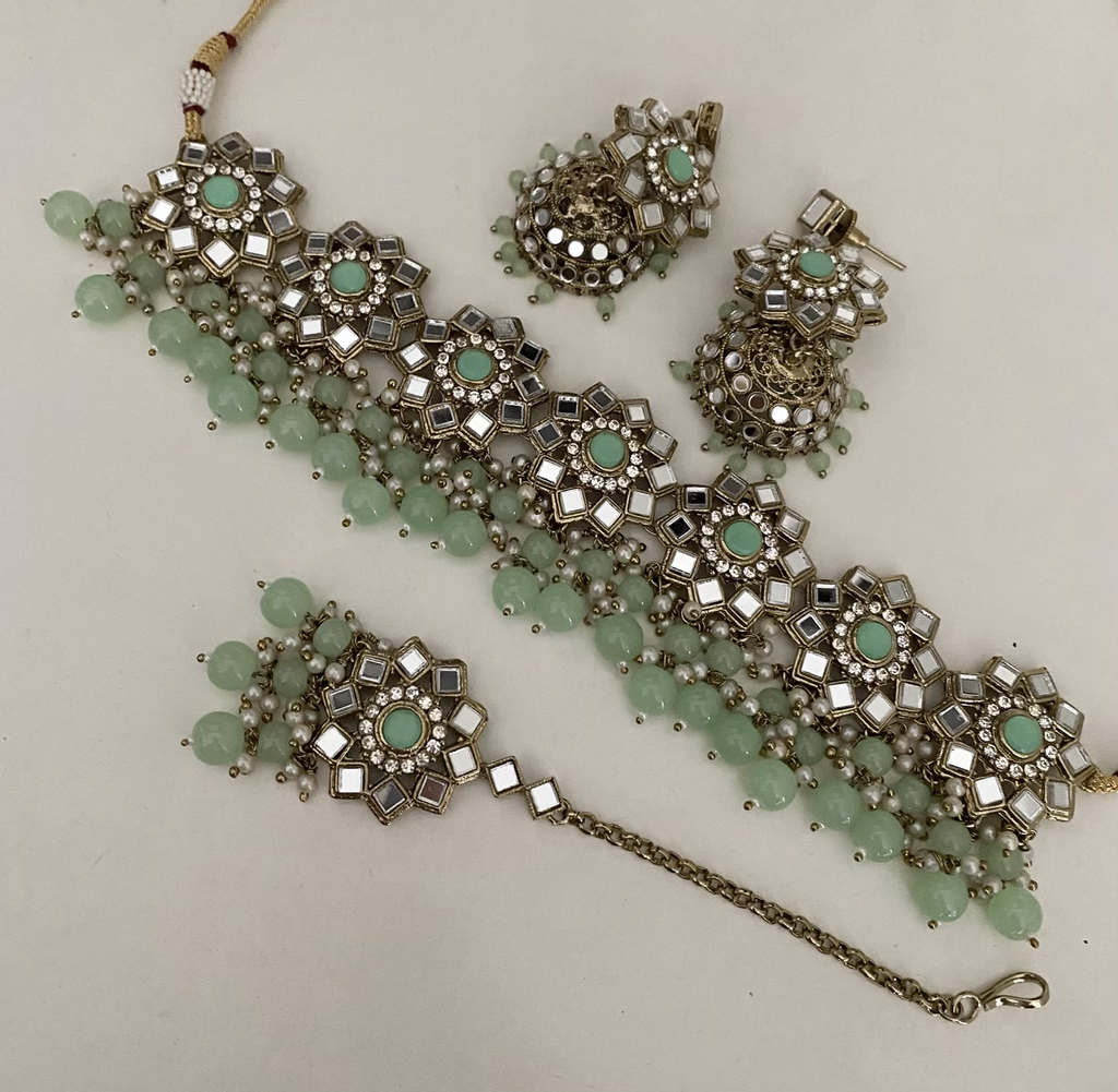 Ashwani mirror choker set image 2