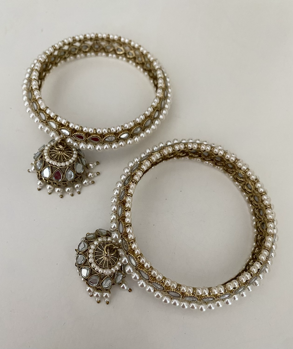 Mirror work jhumka drop  image 2