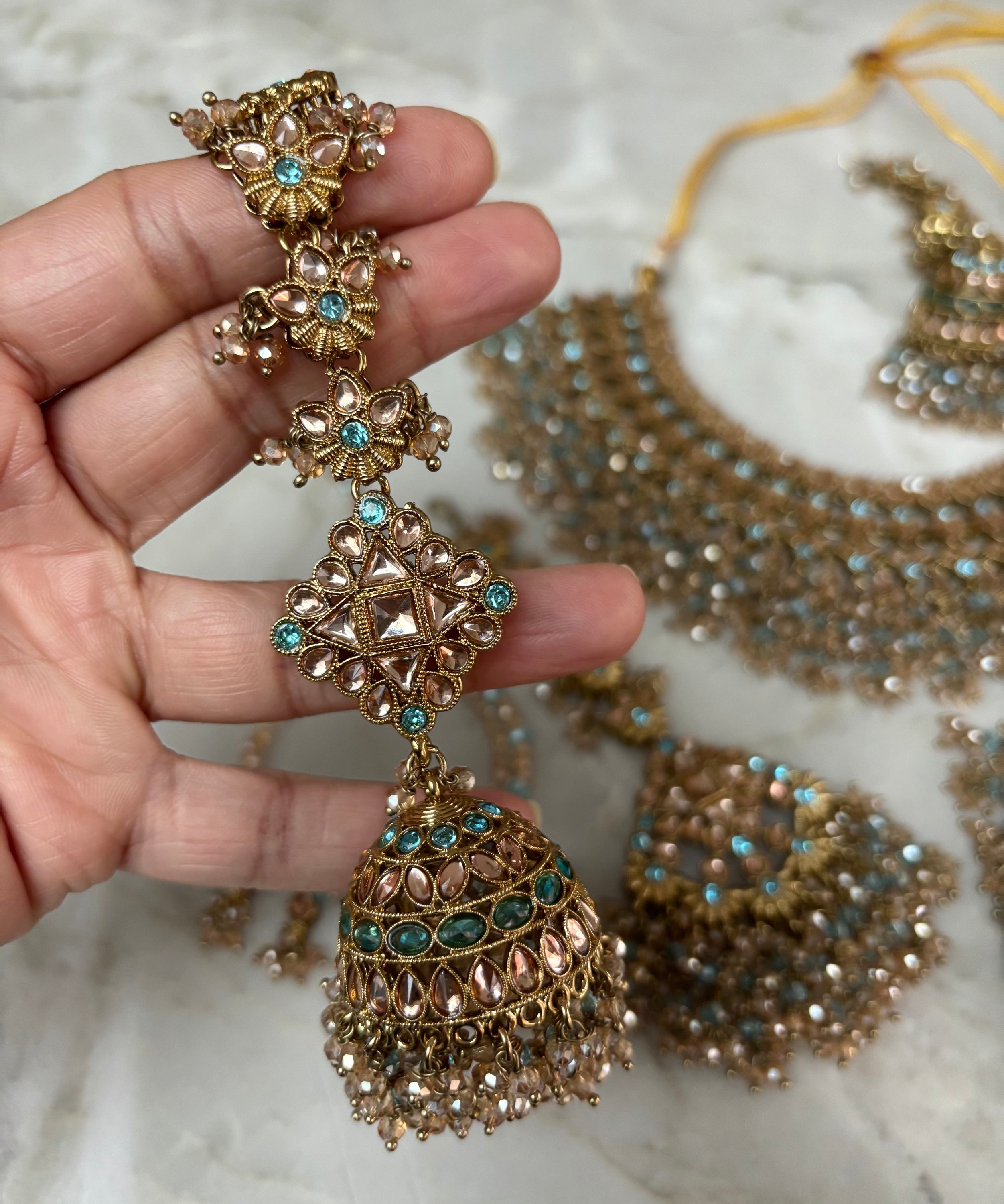 Sarisha (pastel blue/champagne) image 9