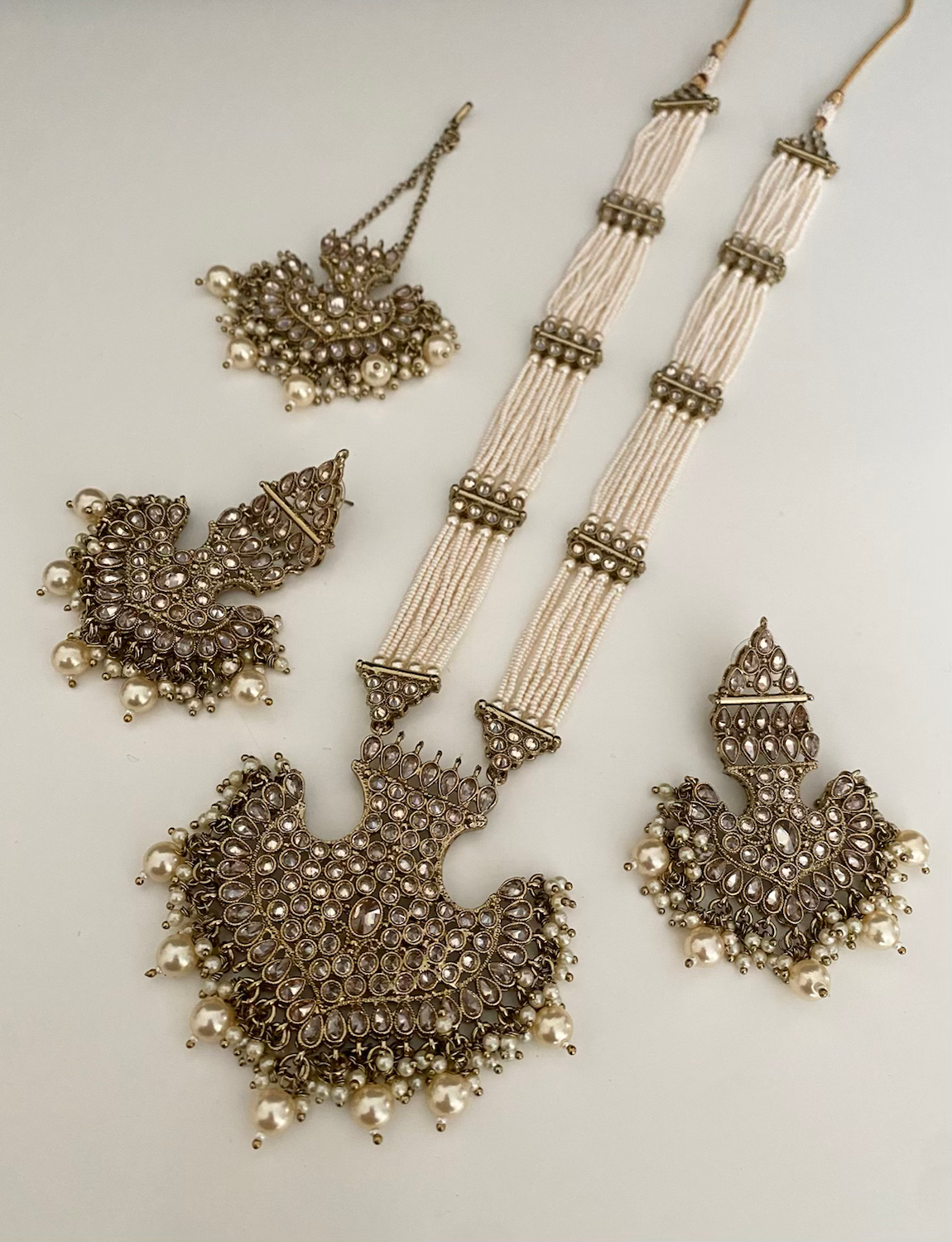 Sharmila haar set (antique gold) image 0