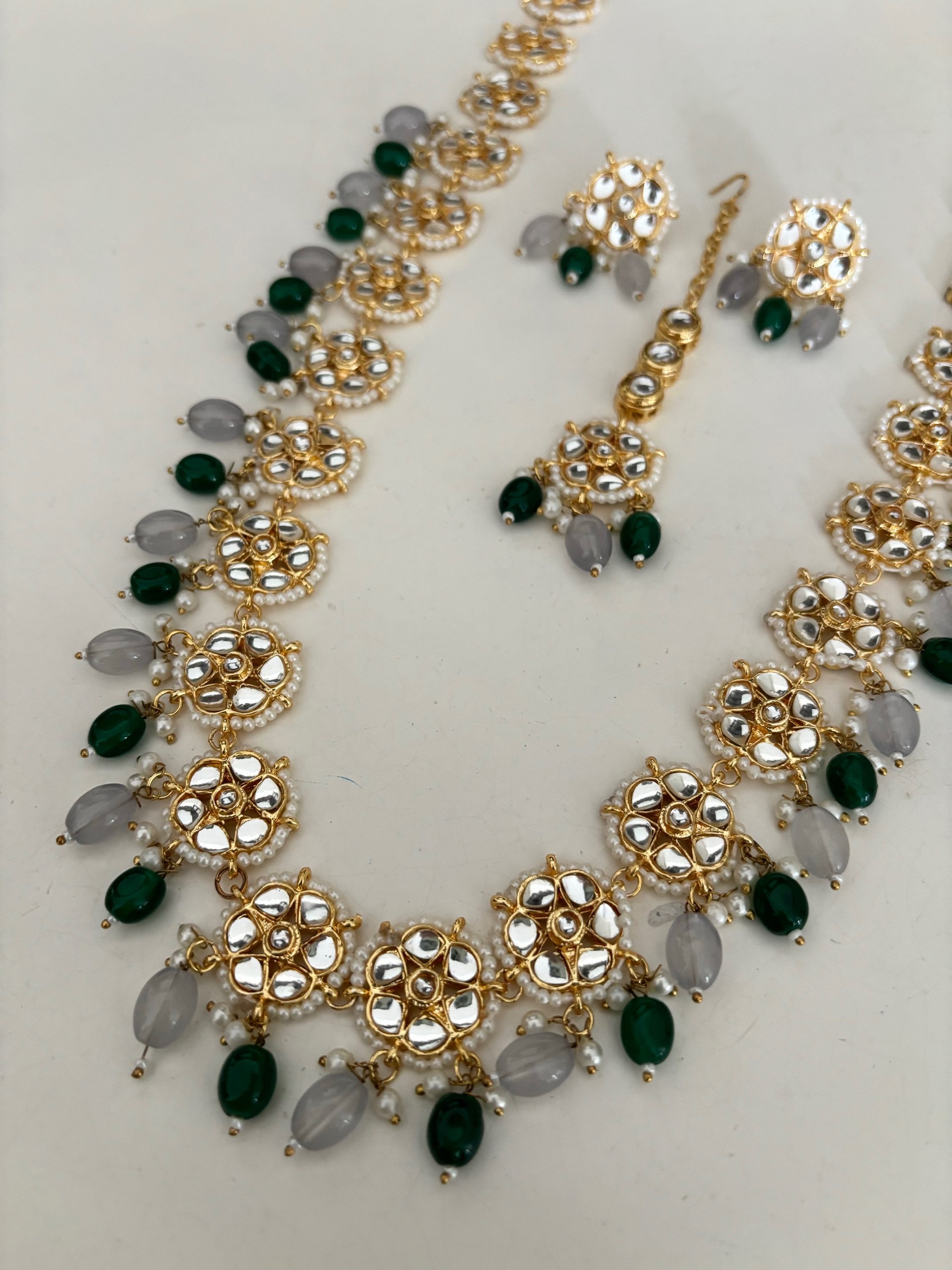 Ishrat (grey+ green) image 5
