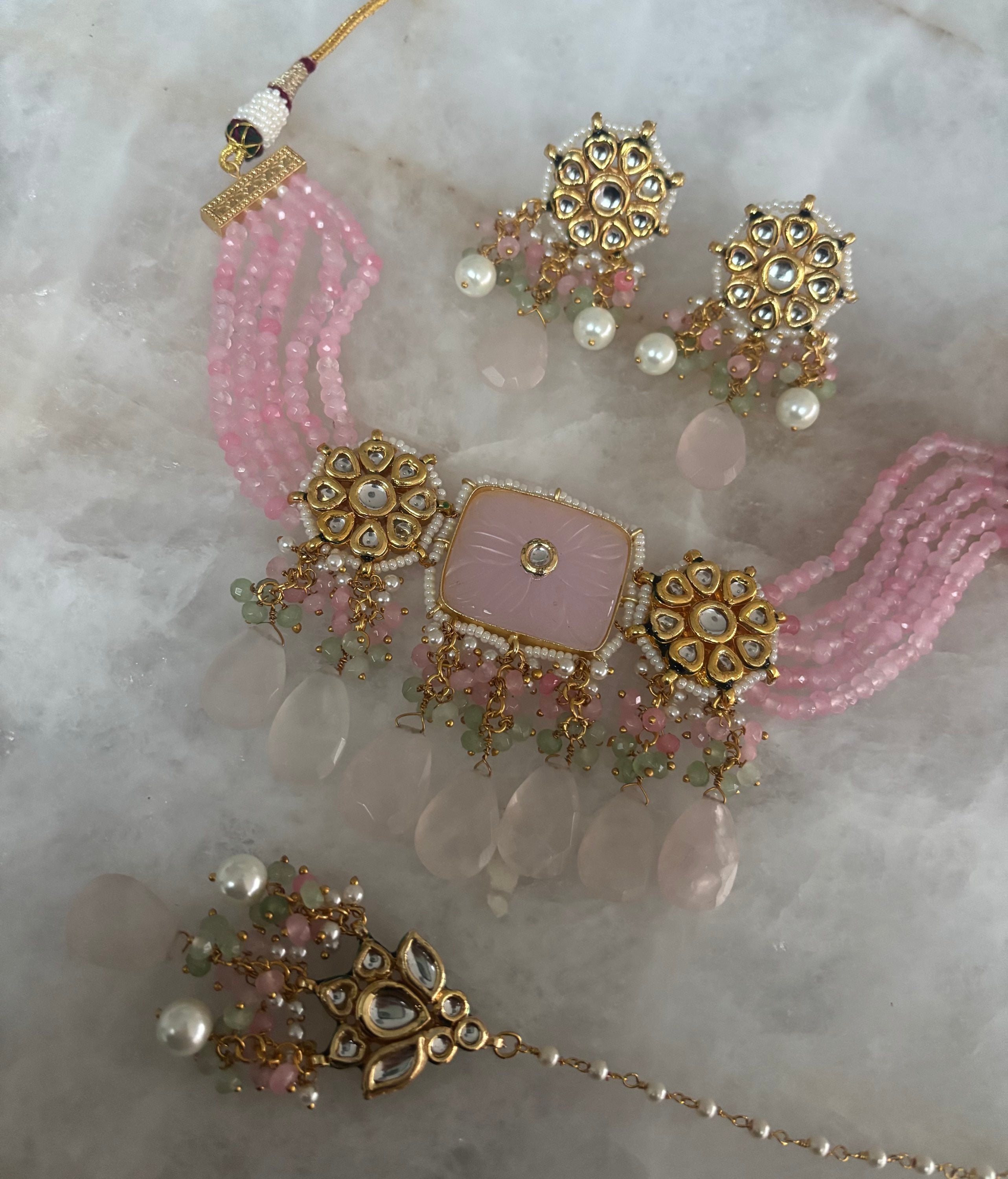 Kundan glass bead  image 2