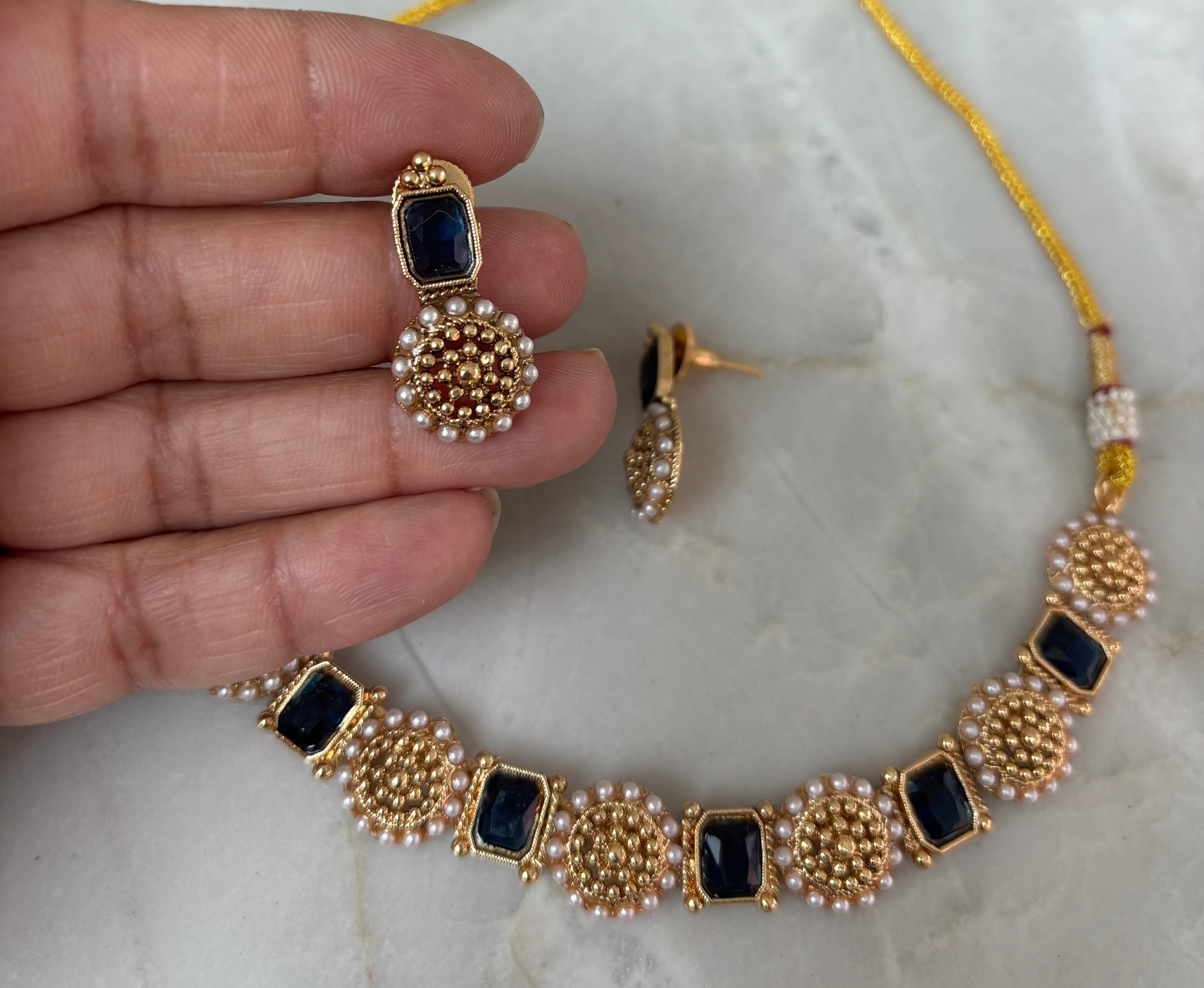 Deeba Sapphire colour  image 1