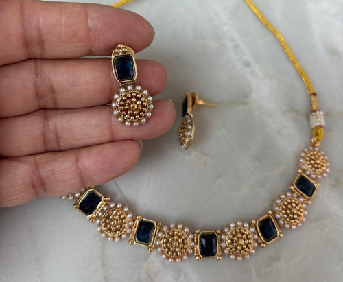 Deeba Sapphire colour  image 1