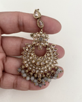 Antique grey bead drop  image 0