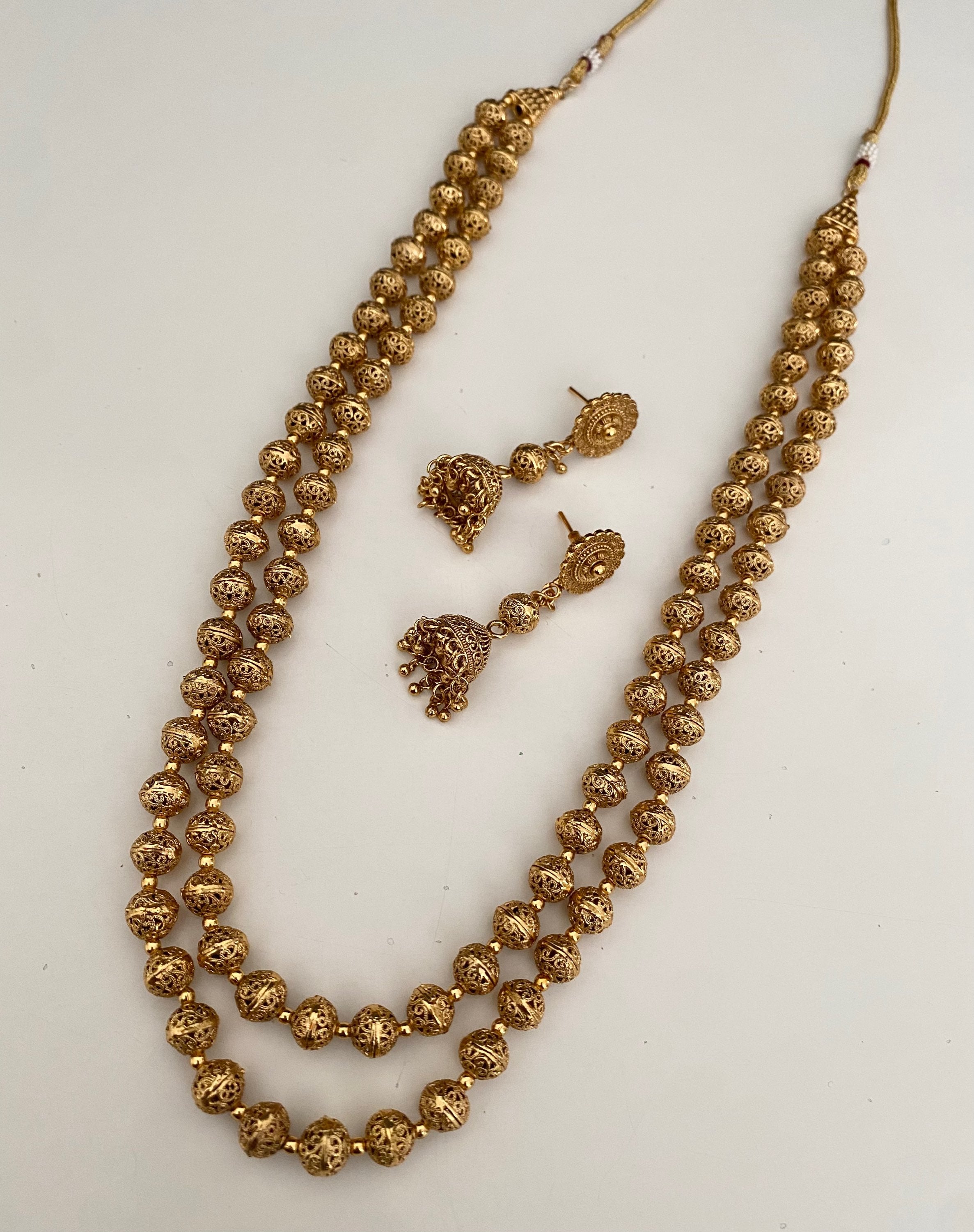 Vintage double ball mala  image 0