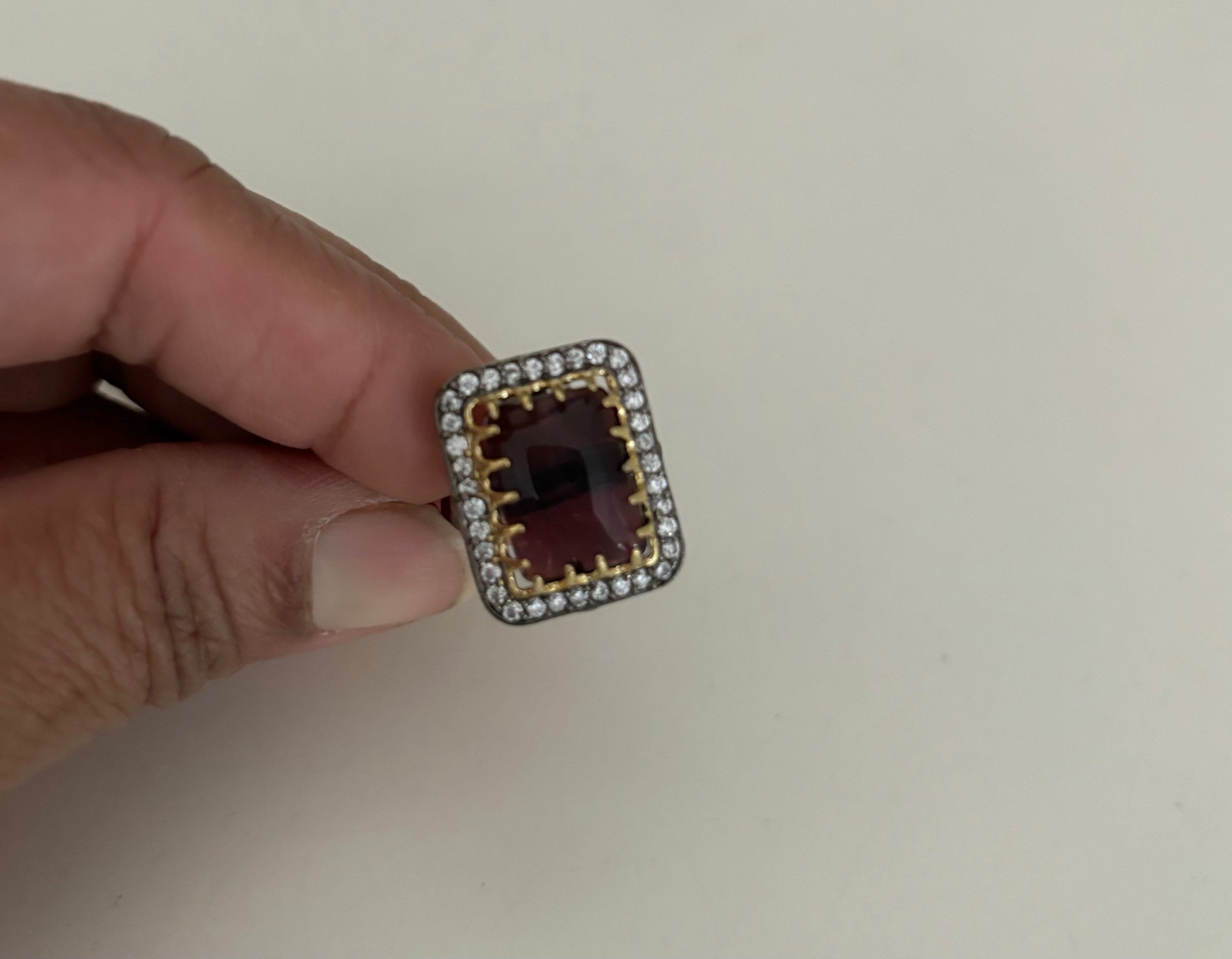 Stonework size adjustable ring  image 0