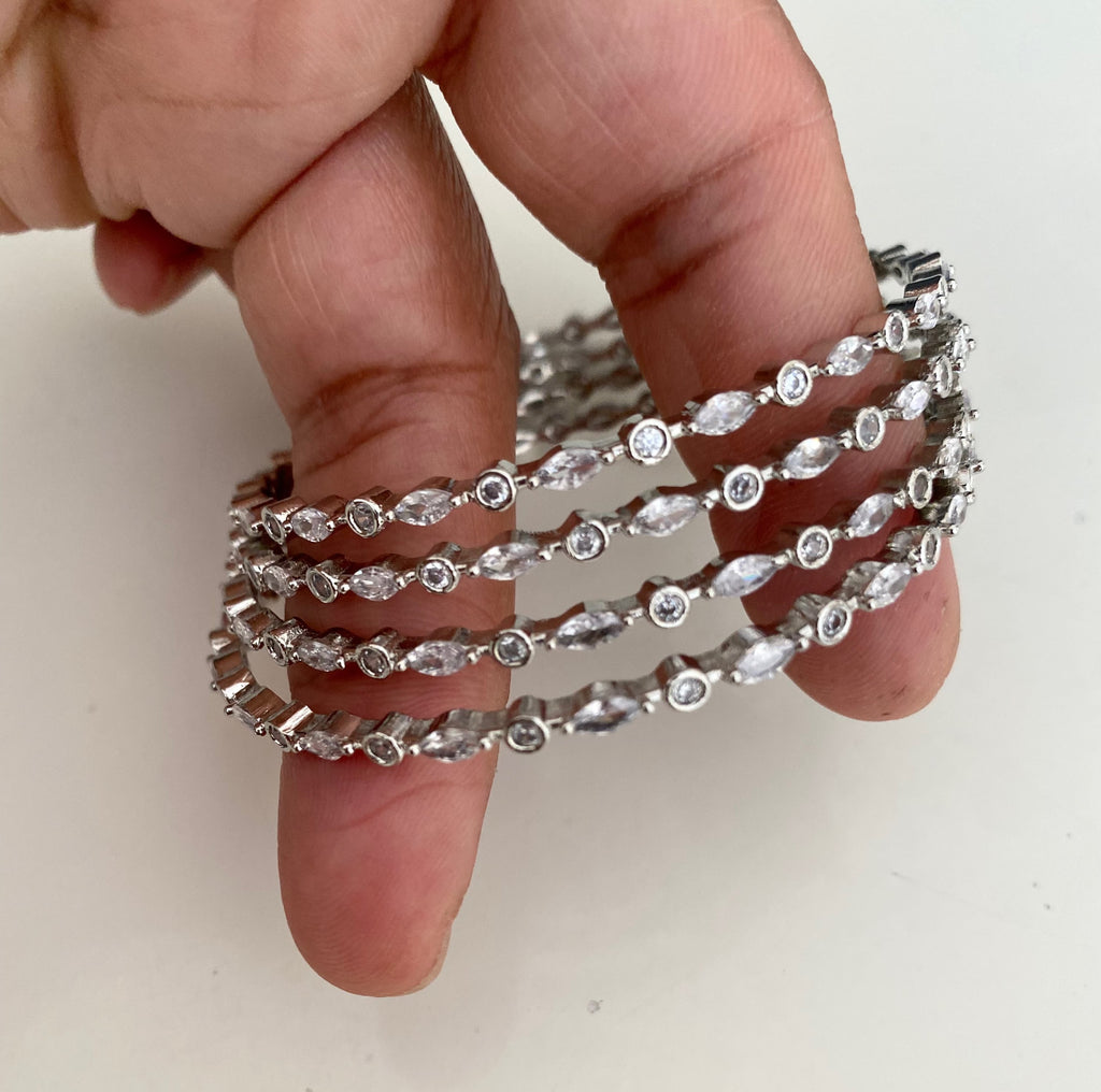 Diamond cut bangle  image 1