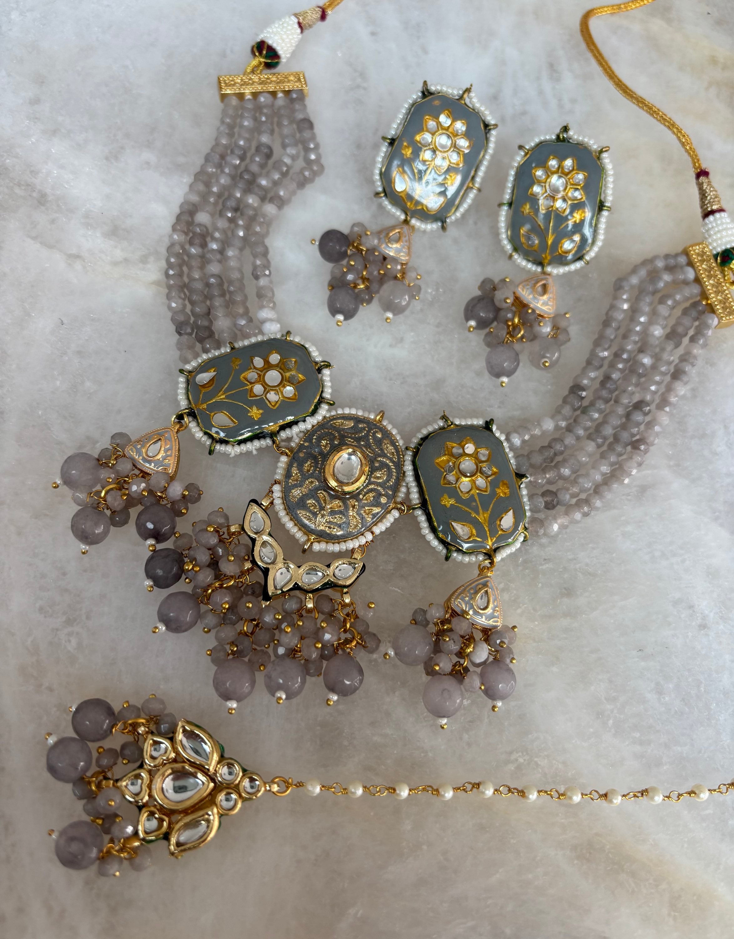 Kundan pastel grey image 2
