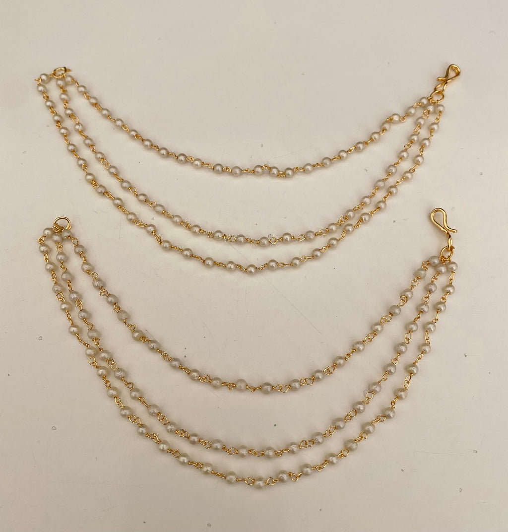 Pearl earring chains  image 0