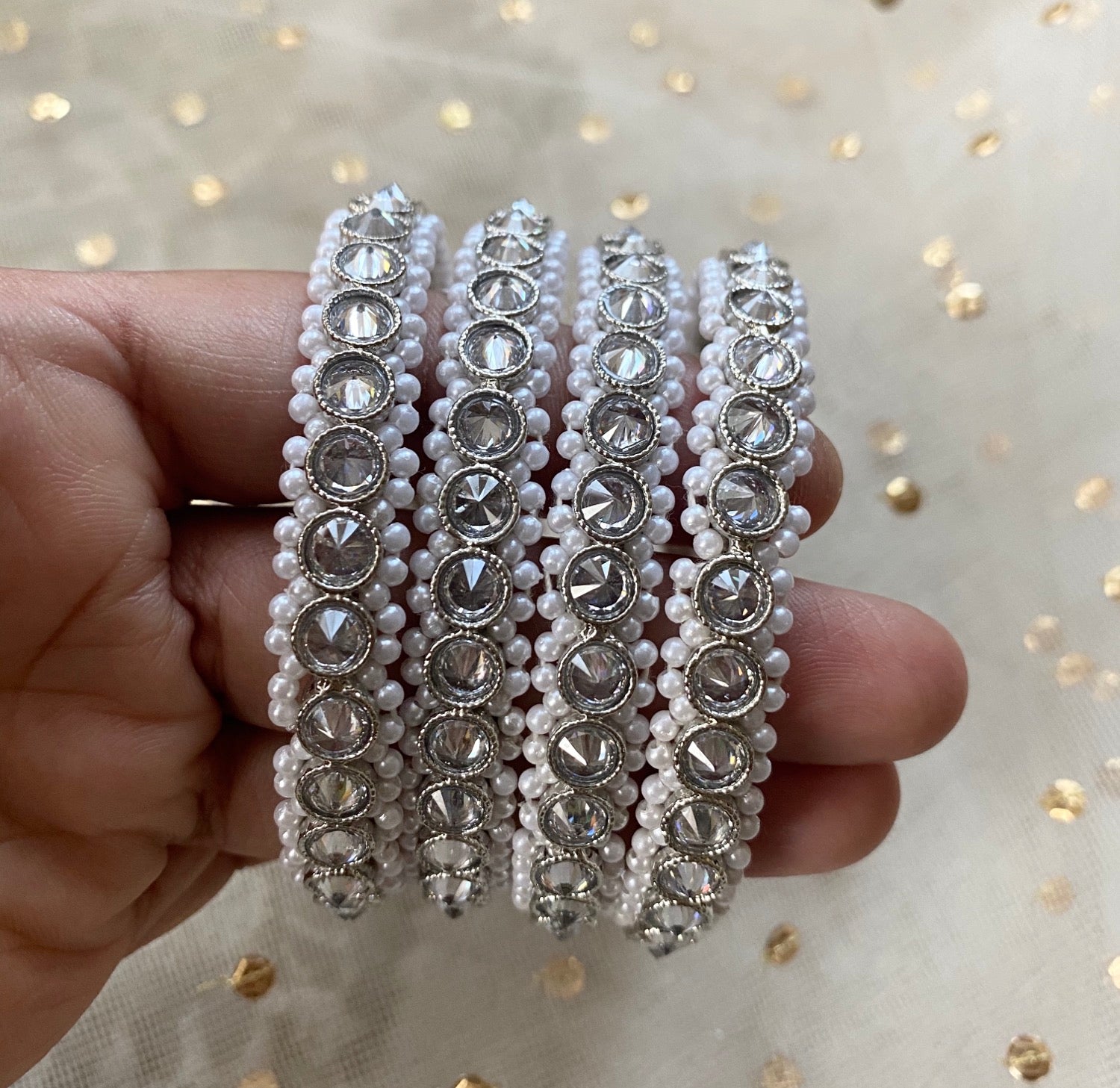 Sparkle set of 4 bangles  image 0