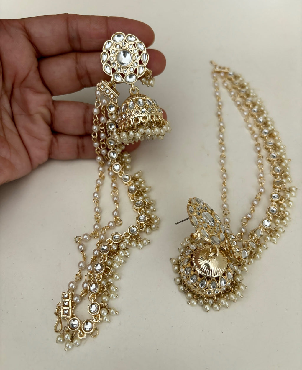 Tashan Jhumka/earring chain  image 0