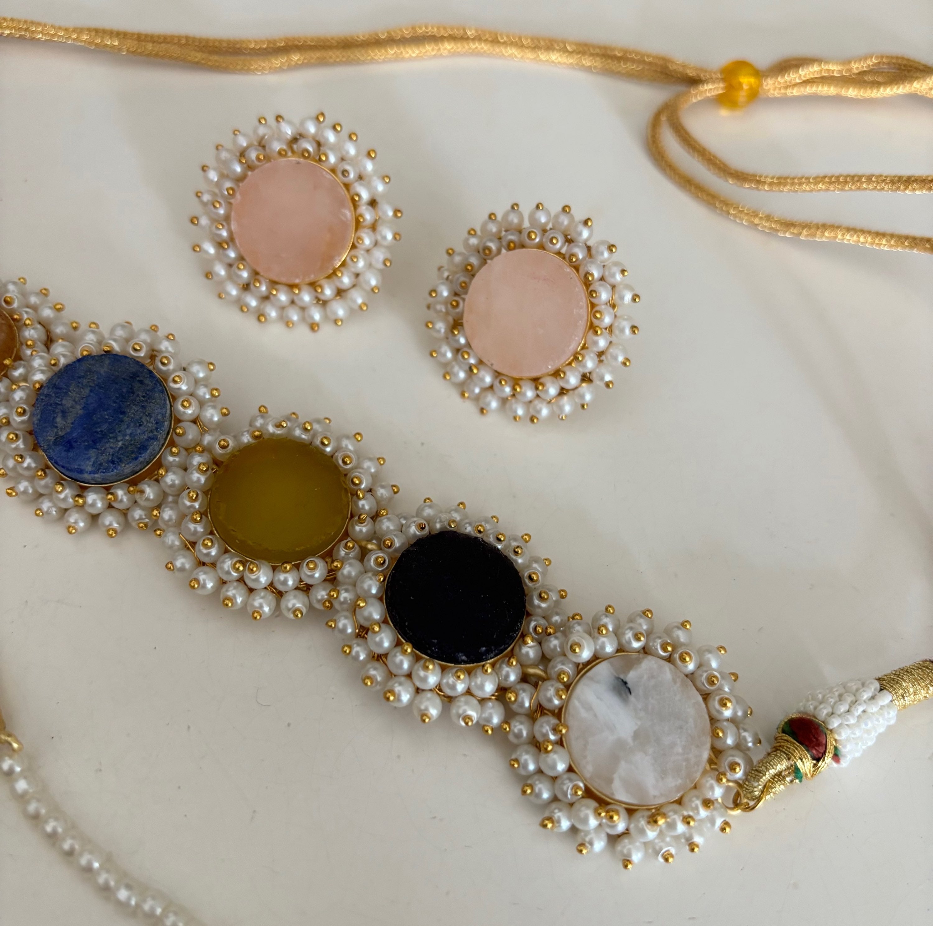Raw stone choker set  image 3
