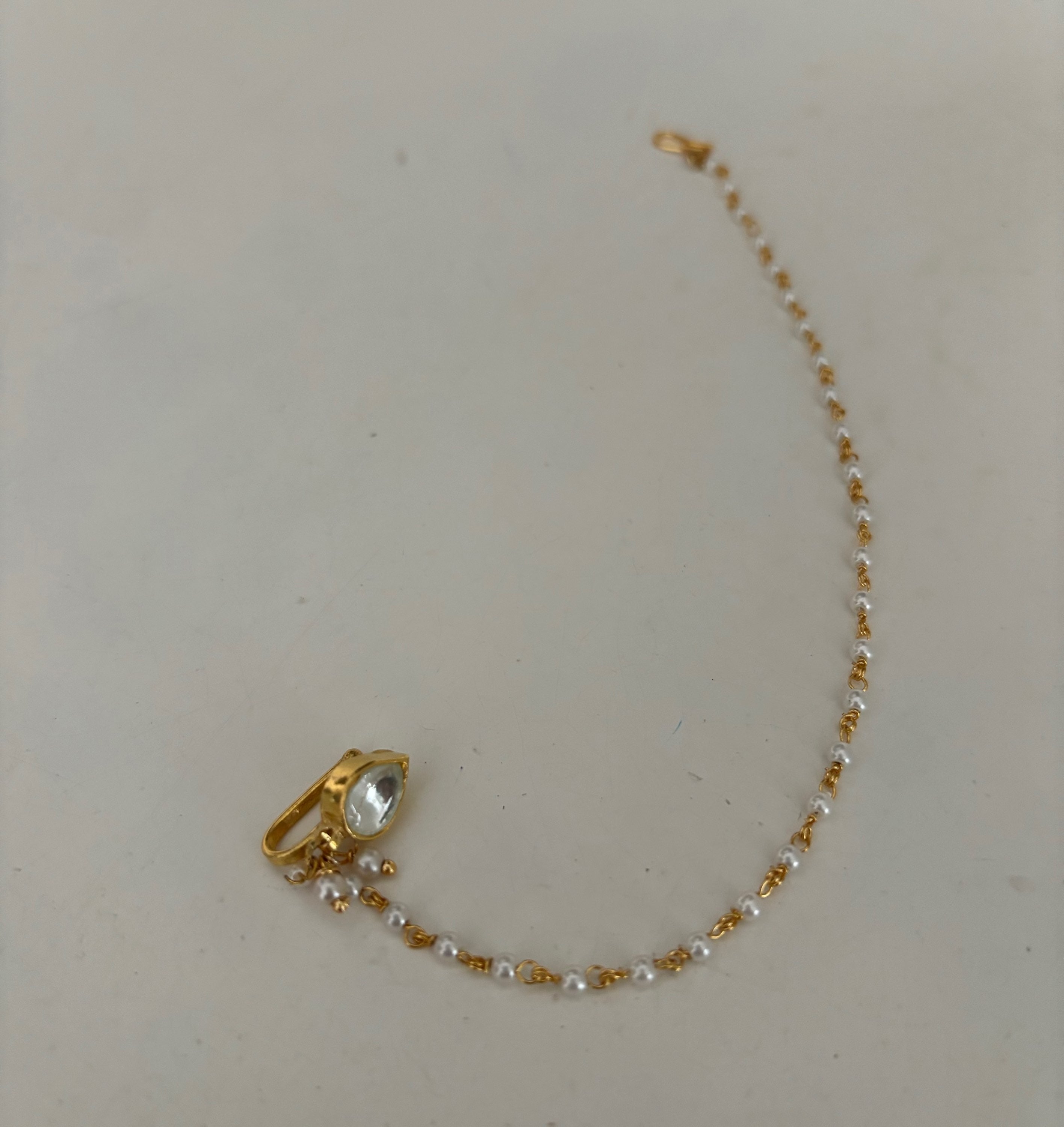 Tear drop nose ring  image 0