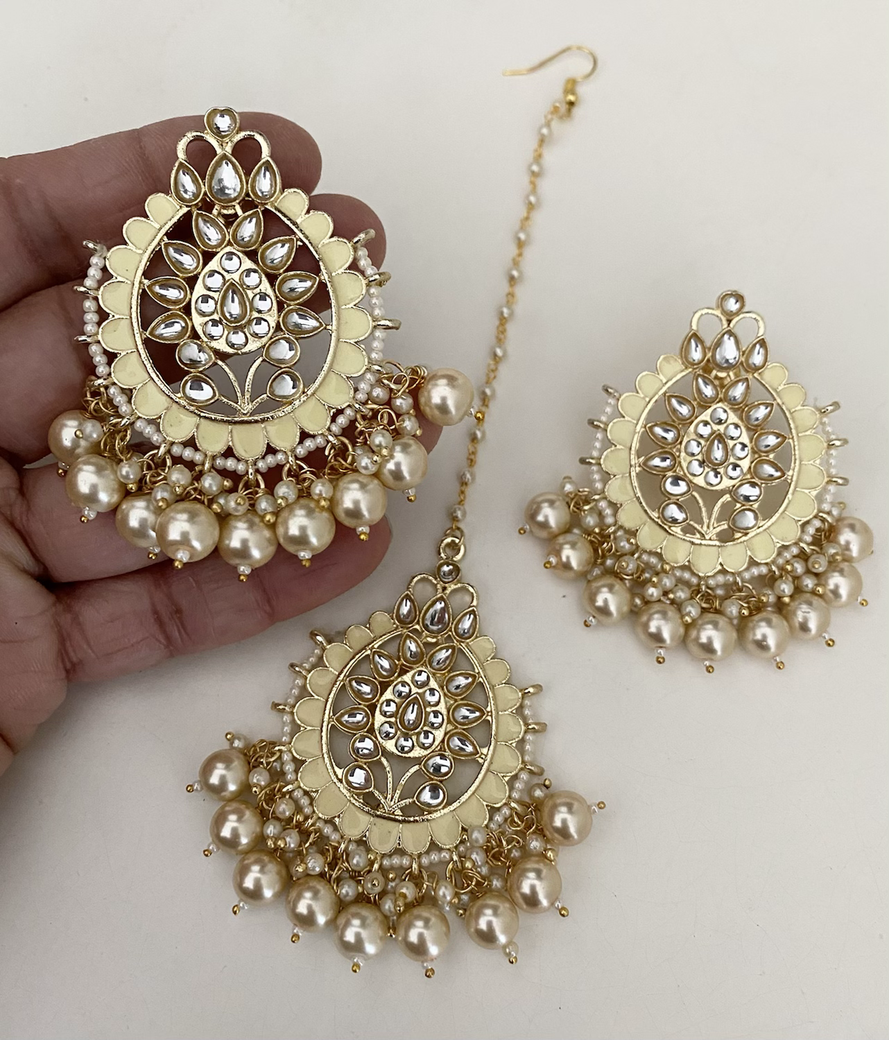 Panna tikli earring set  image 1