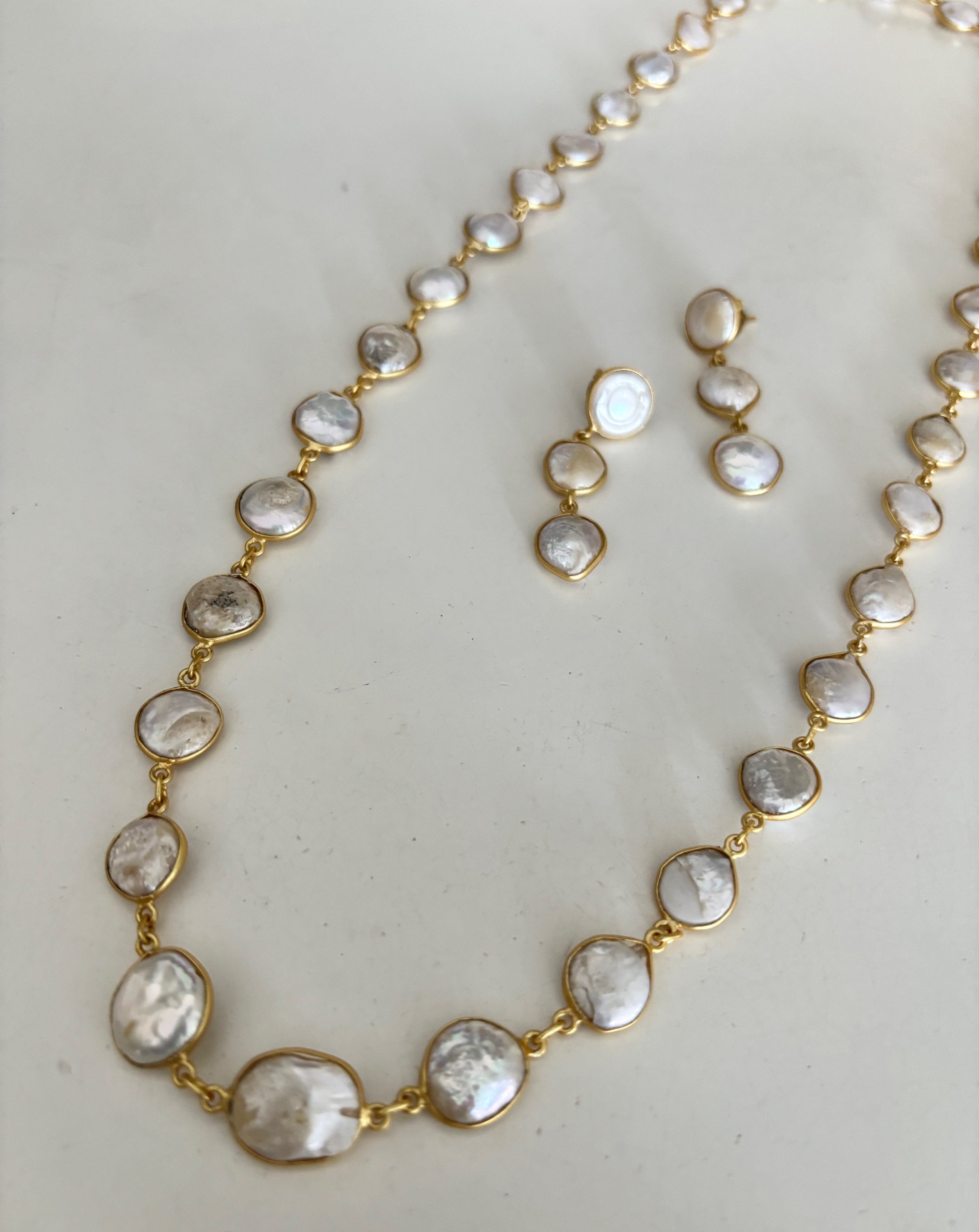 Mother of pearl long mala  image 4