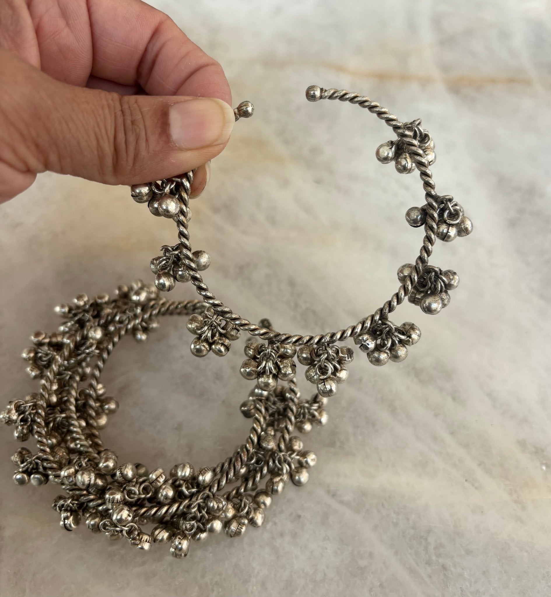 Gungor bells set of 4 (Rustic Silver) - Ishy Haq