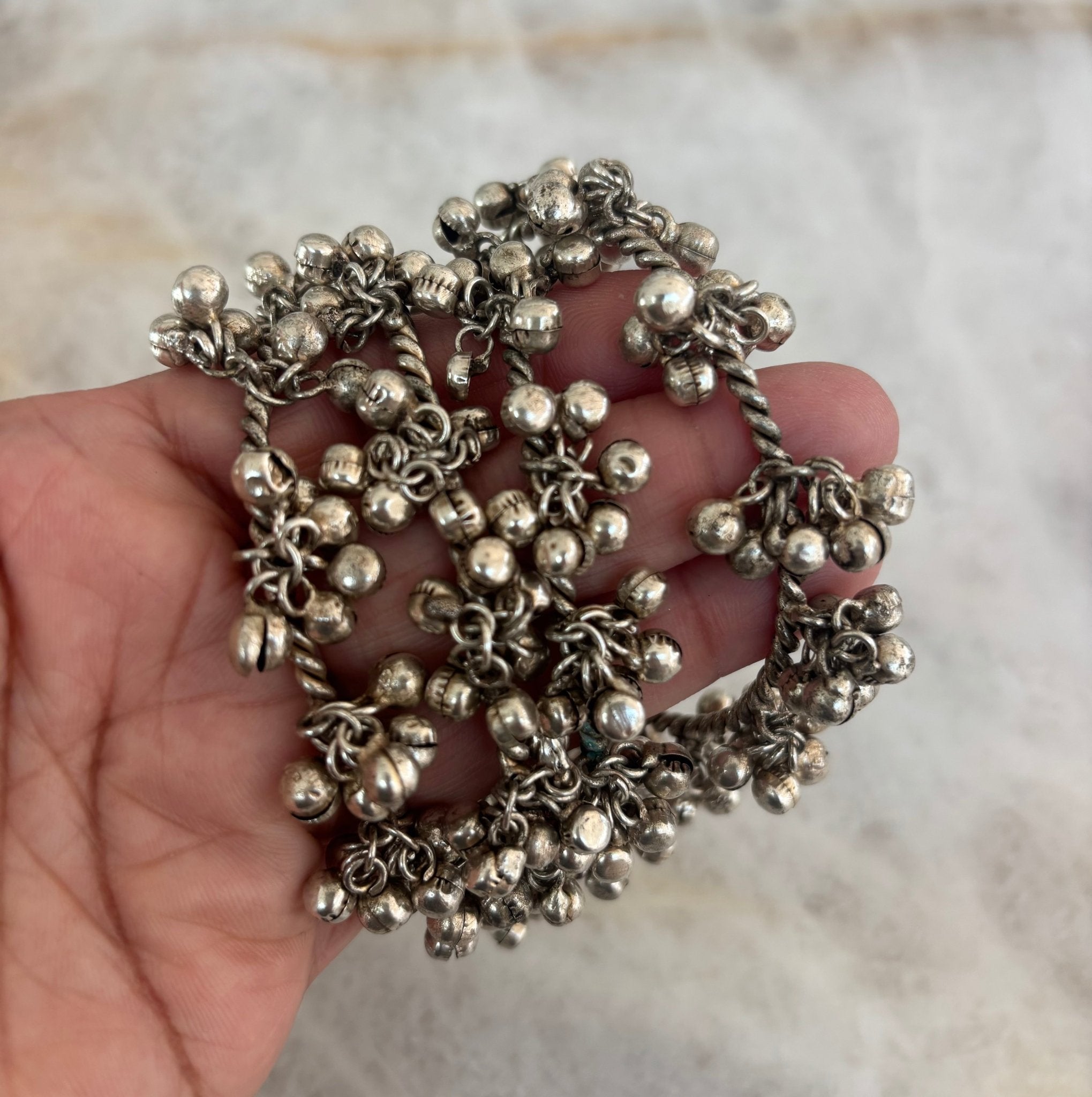 Gungor bells set of 4 (Rustic Silver) - Ishy Haq