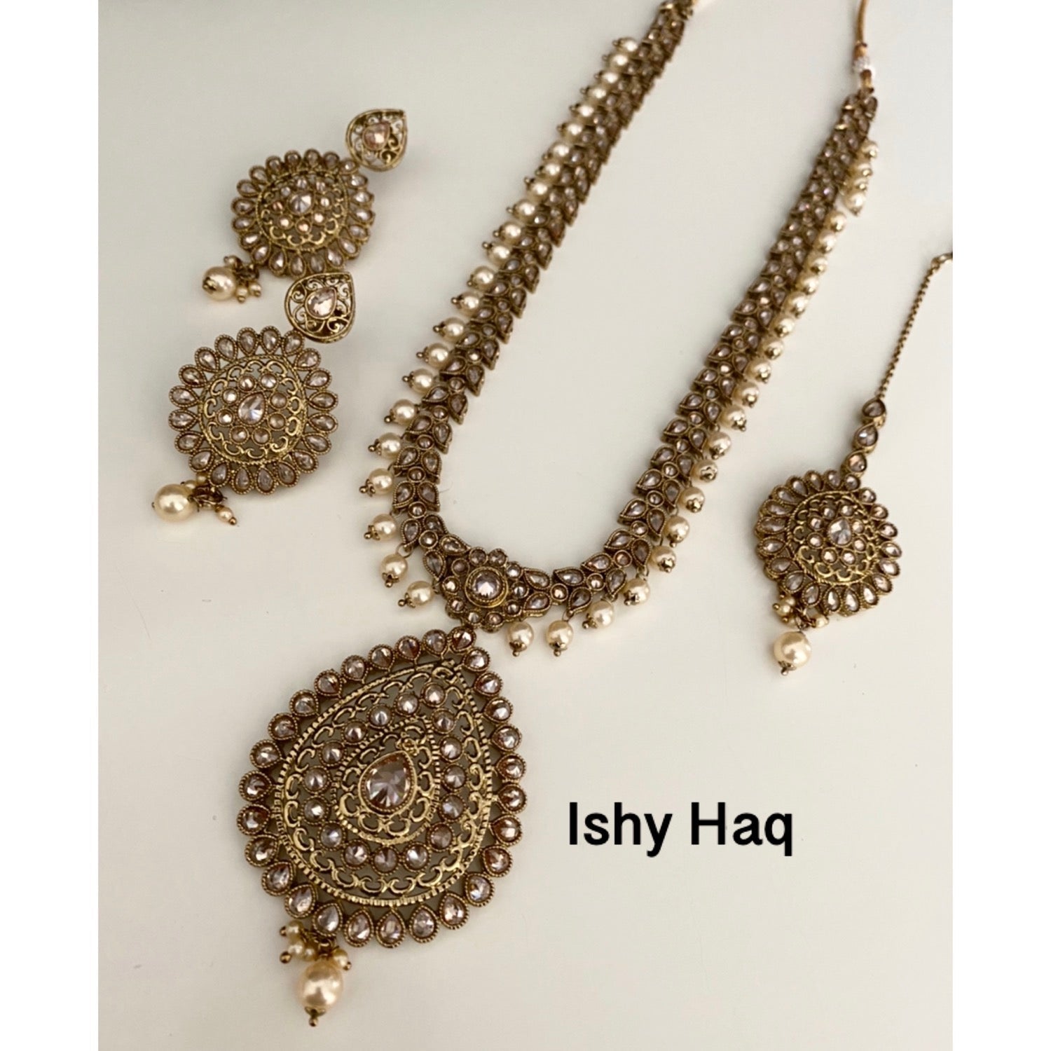 Haar Set with Bead Drops - Ishy Haq