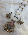 Mour long Mala set - Ishy Haq
