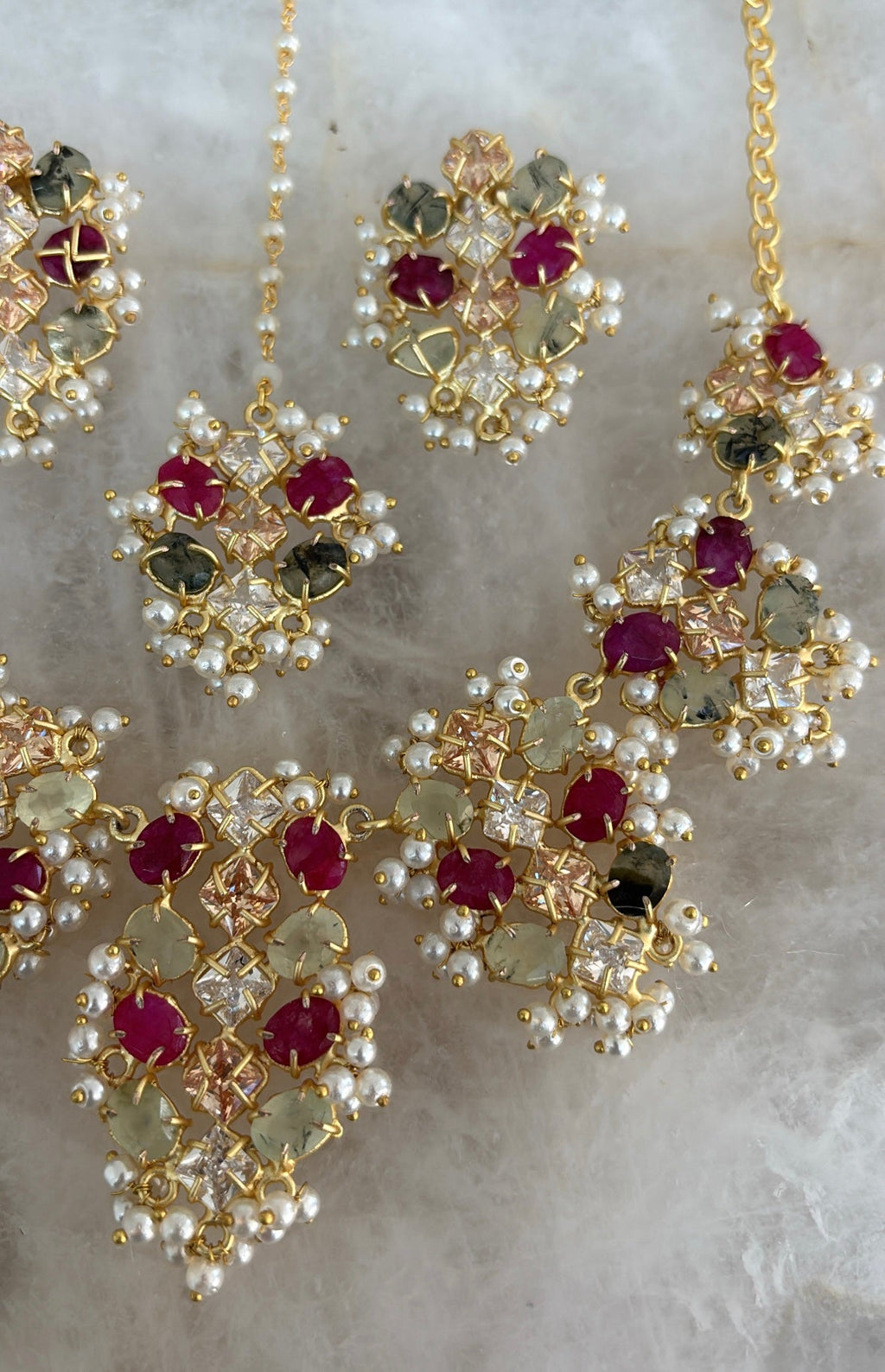 Precious Prehnite/ Swarovski - Ishy Haq