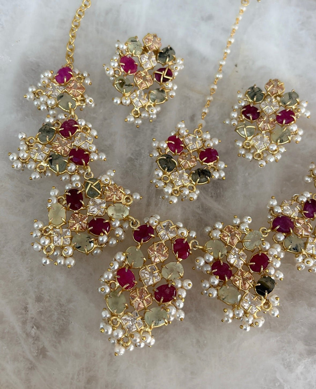 Precious Prehnite/ Swarovski - Ishy Haq
