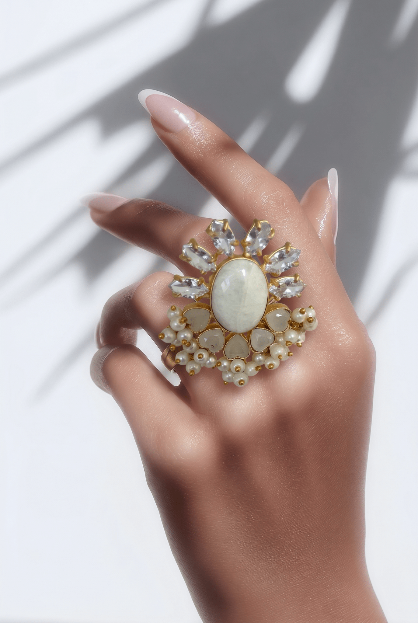 Precious stonework finger ring - Ishy Haq