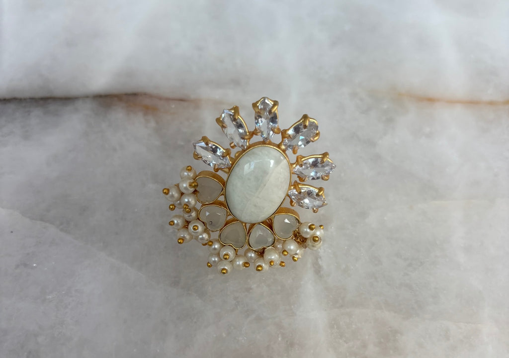 Precious stonework finger ring - Ishy Haq