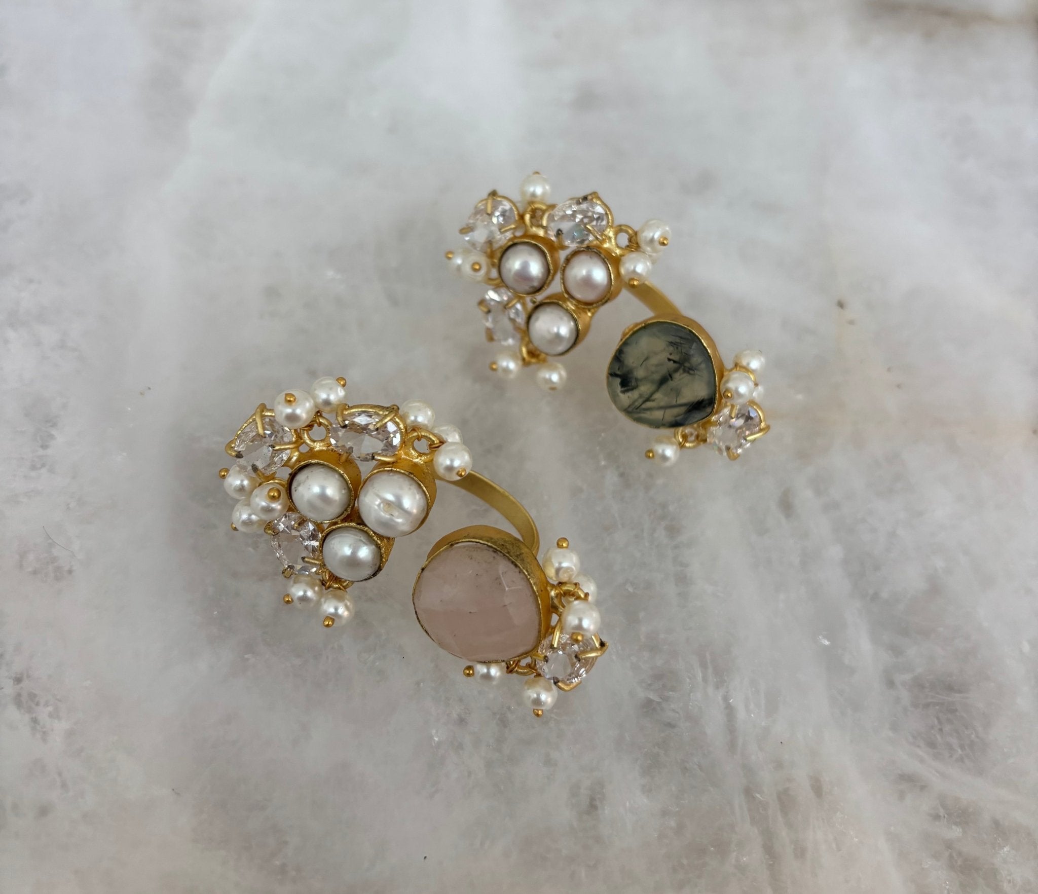 Precious stonework finger ring - Ishy Haq