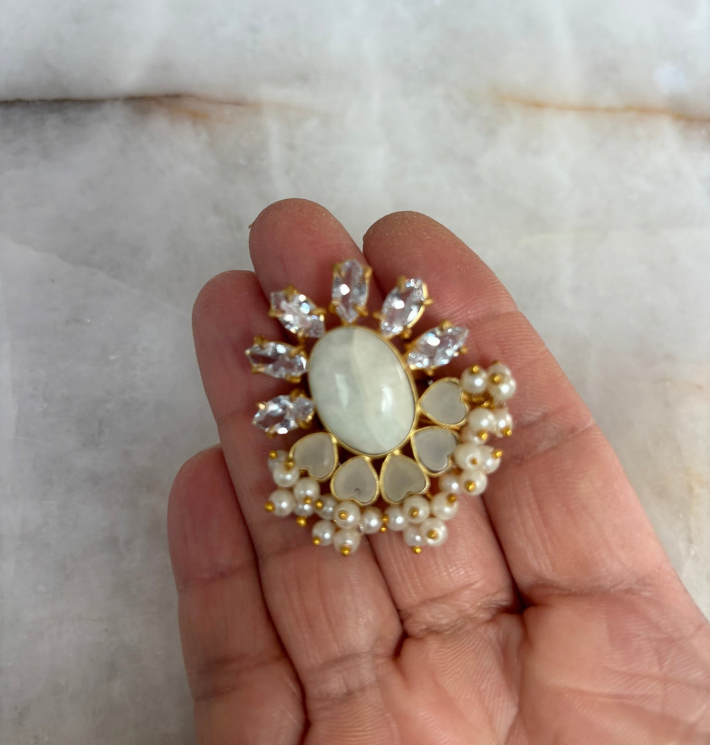 Precious stonework finger ring - Ishy Haq