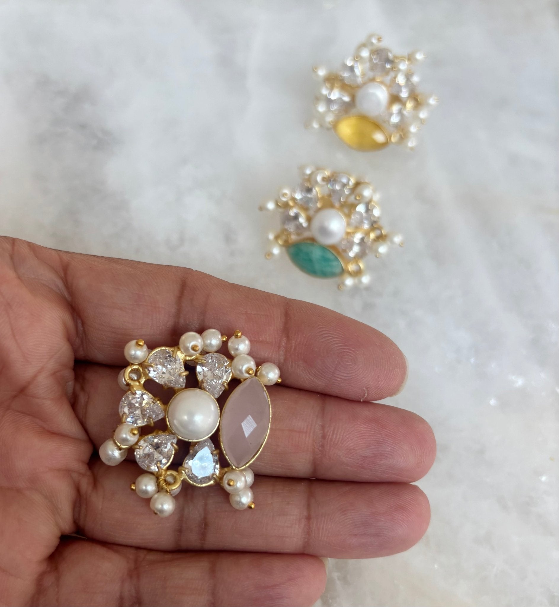 Precious stonework finger ring - Ishy Haq