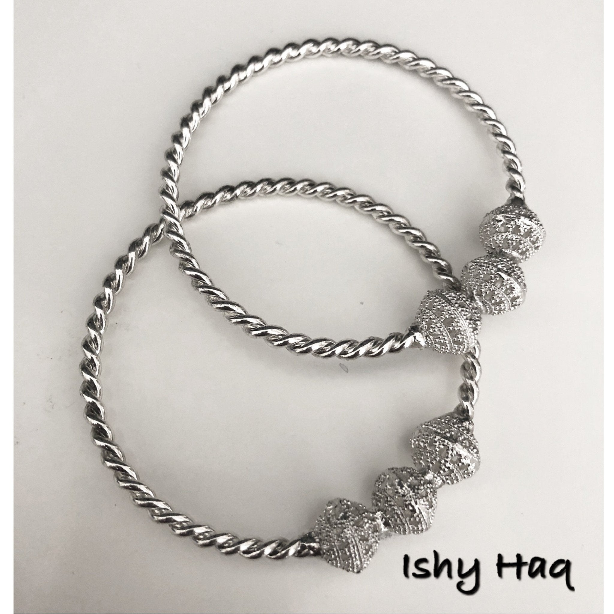 Silver Bangles - Ishy Haq